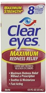 Clear Eyes Maximum Strength Redness Relief, .5 Fluid Ounce