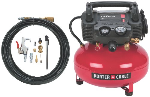 Porter-Cable C2002-WK Oil-Free UMC Pancake Compressor with 13-Piece Accessory Kit Porter-Cable C2002-WK Oil-Free UMC Pancake Compressor with 13-Piece Accessory Kit