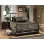 King Hillsdale Tiburon Cali Espresso Metal Panel Bed