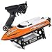 Cheerwing RC Racing Boat for Adults - High Speed Electronic Remote Control Boat for Kids (Orange+White)