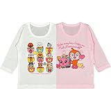アスナロ（トップス 長袖tシャツ） 長袖Ｔシャツ アンパンマン 2枚組 ベビー 長袖 Ｔシャツ 肌着90 ピンク