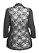 Women's Lace Back Lightweight Plus Size Cardigan with Drape Pockets