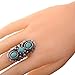 YAZILIND Vintage Oval Square Ethnic Ring