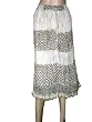 Bollywood Skirts White and Black Crinkled Cotton Skirt for Women 38