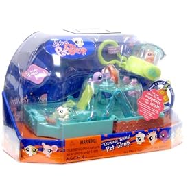 Littlest Pet Shop Teeniest Tiniest Mini Figure 3-Pack Aquarium by 