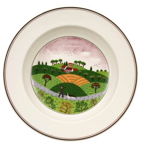 Villeroy & Boch Design Naif rim soup # 6 Hunter & Dog