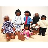 Maxim 6 Pc Family Dolls African American