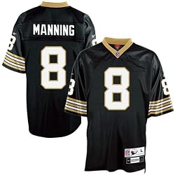 Archie Manning Black Reebok NFL Premier 1979 Throwback New Orleans Saints Jersey