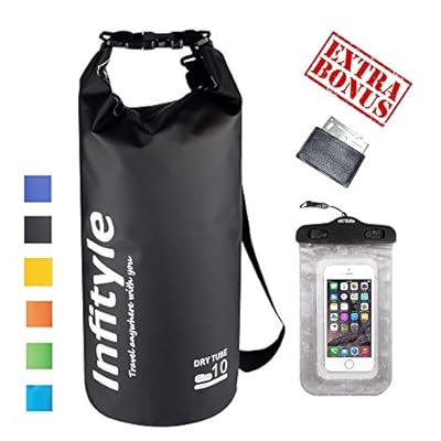 Waterproof Dry Bags - Floating Compression Stuff Sacks Gear Backpacks for Camping Hiking Fishing Boating Kayaking Canoeing Rafting Snowboarding - Free Universal Water Proof Phone Case and Pocket Tool