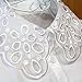 Ikee Design 2pcs Set Women's Detatchable False Shirt Lace Collar Dickey 70% Cotton Black and White