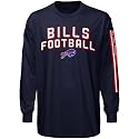 Reebok Buffalo Bills Navy Blue Stacks Long Sleeve T-shirt