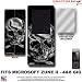 Chrome Skulls on Black WraptorSkinz Skin and Screen Protector Kit fits Zune (4/8/16 gig) - (ZUNE NOT INCLUDED)