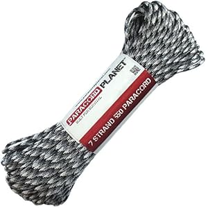 Paracord Planet 100' 550lb Type III Urban Camo Paracord