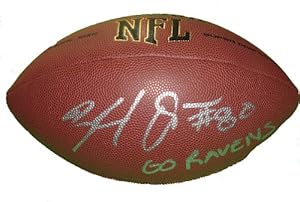 Baltimore Ravens Ed Dickson Autographed / Signed NFL Wilson Composite Football Featuring 