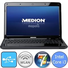 MEDION MD 97882 HD Notebook 2,2GHz 4GB RAM 640GB 39,6cn 15,6" USB 3.0 WIN7 64 Bit Version Widescreen LED-Backlight Display mit einer HD Aufl�sung