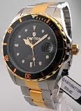 Croton CA301094TTBK Mens Automatic Two Tone Black Dial Watch