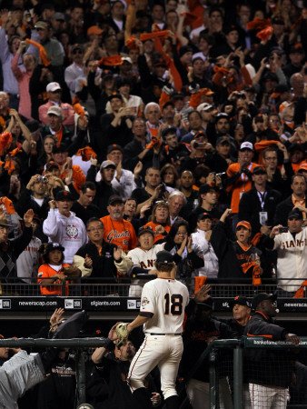 Texas Rangers v San Francisco Giants, Game 2: Matt Cain Photographic Poster Print by Justin Sullivan, 24x32