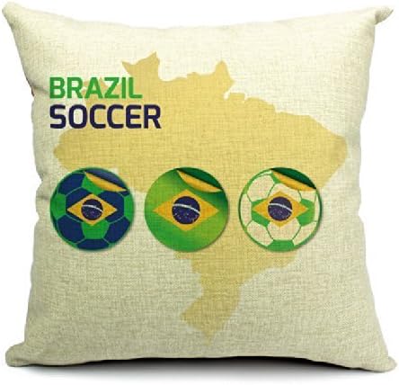 Jtartstore Football Club Best gifts for friends family features soft linen cotton pillowcover 18x18 inches k125