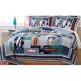 Surfing USA Quilt with Shams Size: Full / Queen