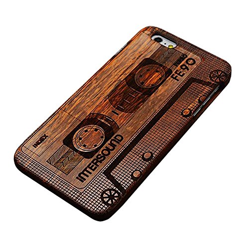 Diffelife Real Wood Cell Phone Cases for Apple iPhone6 6s iPhone 6 Plus,for iPhone 6 4.7 Inch & 5.5 Inch Genuine Wood Mobile Phone Case Cover (Tape for iPhone 6 Plus)