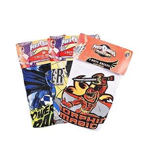 Power Rangers 3 Pair Boys Briefs (Sizes 4 - 8) - assorted colors, 4