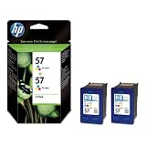 HP 57 Twin Pack Cartouche d'encre d'origine 2 x couleur (cyan, magenta, jaune) 800 pagespar Hewlett-Packard