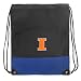 University of Illinois Drawstring Bag Backpack Royal Fighting Illini Logo Draw String Back Pack - For Boys Girls Students or Adults