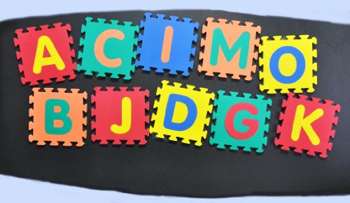 Alphabet Letters Interlocking Foam Mats A-Z- Each Tile: 12 x 12 x 5/8 Thick