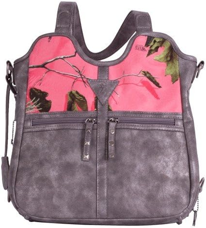 Browning Conceal and Carry Handbag - Medium, Grey/Coral Camo