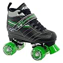 Boy's Roller Derby Laser 7.9 Speed Quad Skate - Black/ Green (7)