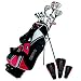 Hippo Giant XT Complete Golf Set Includes Driver, #3 Fairway Wood, Hybrid Club, #5 - Pitching Wedge Irons, Putter, Dual Strap Stand Bag