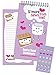 iscream Seal and Send 40 Sheet Stationery Note Card Pad with Seals - Love You S'More