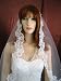 1 Tier White Cathedral Length Thick Lace Mantilla Bridal Wedding Veil