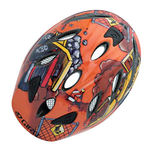 GIRO(ジロ) スプリー(SPREE) ORANGE CONSTRUCTION オレンジコンストラクション サイズ46-50㎝ 子供用ライト付きヘルメット SPREE ORANGE CONSTRUCTION
