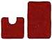 COTTON CRAFT - 2 Piece Bath Rug Set - Large Scroll - Sienna - 100% Cotton - with Spray Latex Back