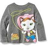オールドネイビー OLD NAVY/ ディズニー Sheriff Callie'S Wild West ティ ダーク ヘザー グレー トップス長袖Tシャツ 12～18ヶ月【並行輸入】