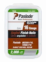 Paslode 650232 2-1/2-Inch by 16 Gauge 20 Degree Angled Galvanized Finish Nail (2,000 per Box)