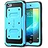 i-Blason Armorbox Polycarbonate Hard Shell with Flexible TPU Inner Core Dual Layer Case with Built In Screen Protector for Apple iTouch 6 - Blue