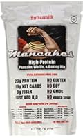 Mancakes High Protein Pancake Waffle and Baking Mix, Buttermilk, 24.7 Ounce