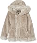 Big Chill Girls 7-16 Faux Shearling W/ Fur Trim,Tan,M(10/12)