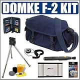Domke F-2 Original Camera Bag (Navy Blue) + Photography Accessory Kit