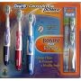 Oral-B CrossAction Battery-Powered Toothbrush, Pack of 3, Plus Two Extra Replacement Brush Heads (Colors may vary) - Medium