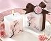 "Cherry Blossom Elegance" Mini-Pillar Candle (Set of Four) - Baby Shower Gifts & Wedding Favors