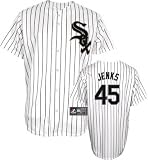 Youth Chicago White Sox #45 Bobby Jenks Home Replica Jersey - M 10-12
