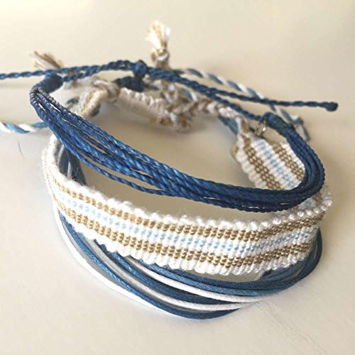 Ethical, Fair Trade Bracelets, Set 3, Blue Skies,