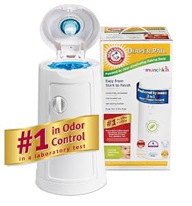 Munchkin Arm and Hammer Diaper Pail, White