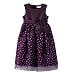 Girls' Glitter Dot Dress Purple