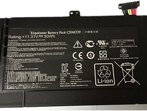 Exbay C31N1339 Laptop Battery (11.31V 50Wh/6cell) for ASUS ZenBook UX303L Q302L Series