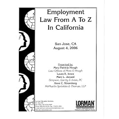 Employment Law From A To Z in California