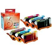 あうん キャノン用互換インクカートリッジ AIC-6-6PACK 6色パック